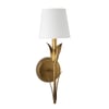River Reed Antique Gold Leaf Sconce Single