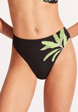 Palm Paradise High Rise Pant Black - UK 14