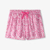 Women's Pink Lotus Polyknit Pajama Shorts