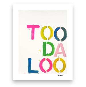 TOO DA LOO Mini Art Print