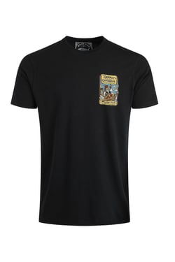 Weird Fish Parrots of the Caribbean Back Print Artist T-Shirt Black Size S