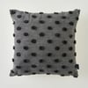 Maroc Cotton Dotted Throw Pillow - Anthracite