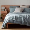 Teal 100% Linen Flat Sheet