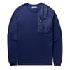 Left Hand L/S Patch Pocket Tee Navy