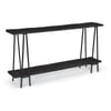 Ash Reclaimed Black Wood Console Table
