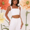 Summer Reverie Crop Top White