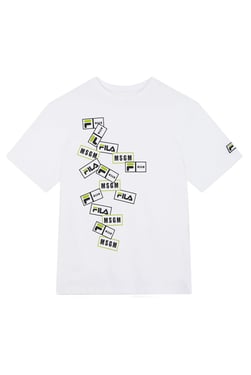 MSGM X FILA Short Sleeve Women's T-Shirt - XL