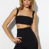 Old Rules Crop Top Black
