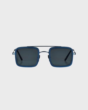 Vilebrequin - White Tulipwood Men Sunglasses - Vbq X Shelter - Sunglasses - Valentin - Blue - Size OSFA