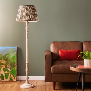 Eloise floor lamp in natural whitewash