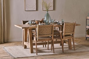 nkuku Indali Mango Wood Dining Table | Tables | Extra Large | Natural