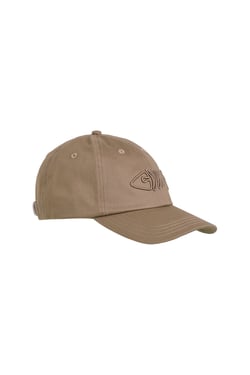 Weird Fish Bude Branded Twill Cap  Stone Size ONE