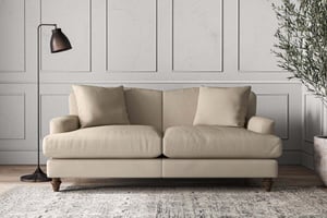 nkuku Deni Sofa | Make To Order | Medium | Recycled Cotton Stone
