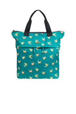 Weird Fish Ekora Printed Polyester Backpack  Deep Teal Size ONE