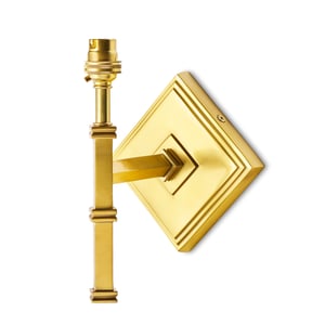 Single Astor wall fitting in antiqued brass
