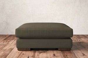 nkuku Guddu Large Dining Footstool | Make To Order | Recycled Cotton Moss | No Colour