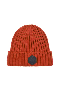 Weird Fish Monreith Beanie Rust Leaves Size ONE