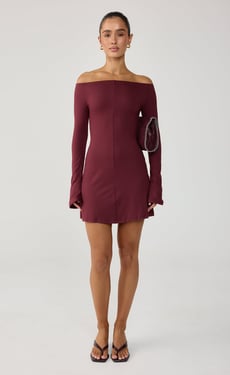 Kendale Mini Dress (Wine) - US 6