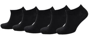 Jack & Jones 5 Pack Classic Ankle Socks - Black - One