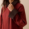 Red Cord Detail Barn Jacket