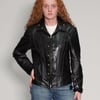 Huge Dome Studded Leather Bike Chick Jacket