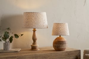 nkuku Sakiti Bouclé Lampshade | Shades | Medium | Off White