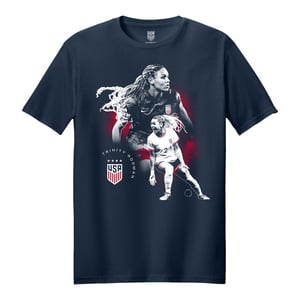 Unisex USWNT Trinity Rodman Graphic Navy Tee / 3X