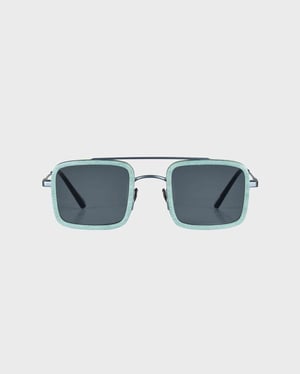 Vilebrequin - White Tulipwood Men Sunglasses - Vbq X Shelter - Sunglasses - Valentin - Blue - Size OSFA
