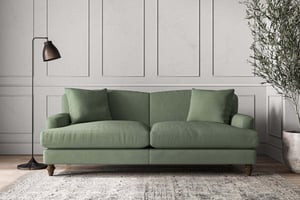 nkuku Deni Large Sofa | Make To Order | Brera Linen Jade | No Colour
