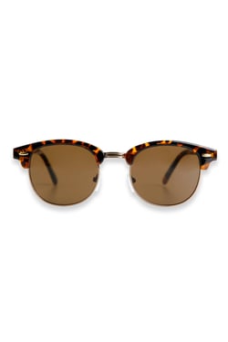 Weird Fish Johnson Clubmaster Sunglasses Antique Tan Size ONE