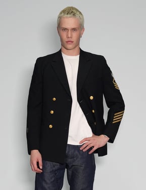 US Navy Officers Double Breasted Blazer
