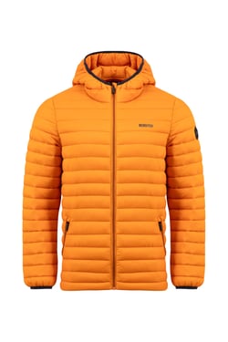 Weird Fish Flete Lightweight Showerproof Padded Hooded Jacket Desert Sunset Size L