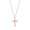 Cross Pendant Necklace Rose Gold
