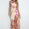 Soaring Through Midi Dress Pink