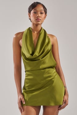 AKIRA Gigi Mini Dress | Green | Size 1X