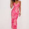 Let's Adventure Mesh Maxi Dress Pink