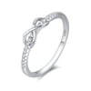 Jeulia Pave Setting Infinity Promise Ring Sterling Silver