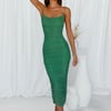 Forest Queen Midi Dress Green