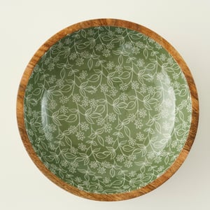 Floral Mango Serving Bowl - 12"×3"
