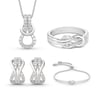 Jeulia Infinity Love Sterling Silver Jewelry Set