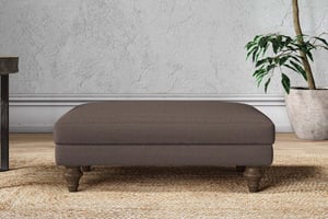 nkuku Marri Dining Footstool | Make To Order | Medium | Recycled Cotton Mocha