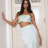 Your Rules Satin Crop Top Sage