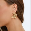 Fly Butterfly Earrings Gold