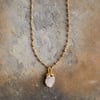 nkuku Hadari Rose Quartz Necklace | Gifting | One Size | Gold