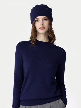 $99 Cashmere Hat & Sweater - XL / total eclipse / WK203/AK98-1467