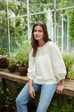 Dawn Blouse in Off White