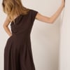 Brown One Shoulder Sanaria Jumpsuit