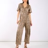 Leopard Printed Satin Jumpsuit - 12
