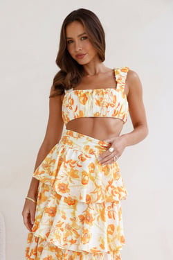Event Of The Season Crop Top Orange