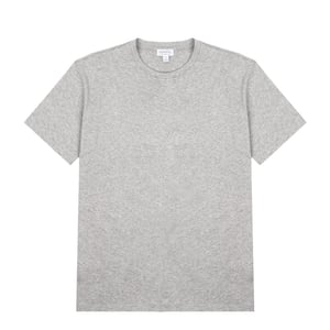 Sunspel Womens Boy Fit T-Shirt Grey Melange